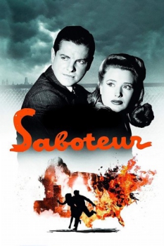 poster HITSCCOCK Saboteur  EIGEN BLU-RAY  (1942)
